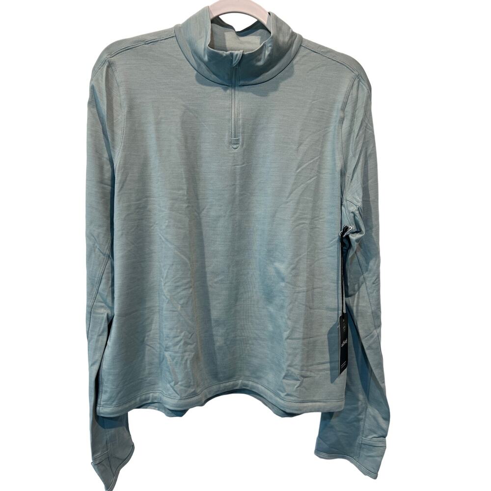 allbirds Light Blue Quarter-Zip Sweatshirt